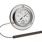 TeknikMarketiniz Ø60mm 0/500 C° 1,5 Metre Kablolu Fırın Termometresi, Önden FLANŞLI 500 Derece Kablolu Bahçe,Pizza,Pide,Ekmek,Köy,Kara/Taş Fırın Isı Gösterge Saati TFA Dostmann TM832.14.1036.60
