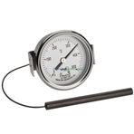 TeknikMarketiniz Ø60mm 0/500 C° 1,5 Metre Kablolu Fırın Termometresi, Panotip 500 Derece Kablolu Bahçe,Pizza,Pide,Ekmek,Köy,Kara/Taş Fırın Isı Gösterge Saati TFA Dostmann TM832.14.1037.60