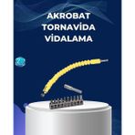 tekno 12’li Akrobat Bits Vidalama Seti Esnek Uç Çok Yönlü Kullanım 2026