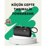 tekno 2000mAh Mini Powerbank Dahili Konektörlü PD 20W 2026