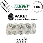 Tekno Adisyon Rulosu 80 x 40 mm 6 Paket 60'lu Rulo