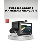 tekno Araç Kamerası 3’lü Full HD DVR 1080P Gece Görüşlü ve G-Sensörlü 2026