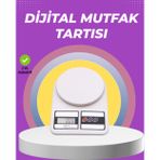 tekno Beyaz Plastik Dijital Mutfak Tartısı – 24x16.8x1.5cm 2026