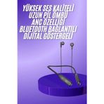 tekno Boyun Bantlı Kablolu Yüksek Ses Kaliteli Bluetooth Kulaklık Uzun Pil Ömrü 2026