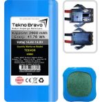 Tekno Bravo (Tesvor X500 Uyumlu) 2900MAH 41,76WH Robot Süpürge Yedek Bataryası