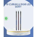 tekno Dış Mekan LED Kayan Yıldız Işığı 10 Çubuk Aydınlatma 2026