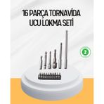 tekno Ergonomik 16 Parça Bits Tornavida Uç ve Adaptör Seti 2026