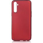 Tekno Grup Realme 6 Mat Premium Cam Ekran Koruyucu Bordo Silikon Cep Telefonu Kılıf