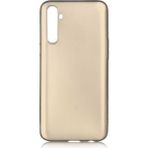 Tekno Grup Realme 6 Mat Premium Cam Ekran Koruyucu Gold Silikon Cep Telefonu Kılıf