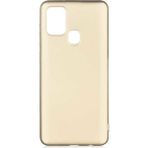 Tekno Grup Samsung Galaxy A21S Mat Premium Gold Silikon Cep Telefonu Kılıf