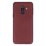 Tekno Grup Samsung Galaxy A6 Plus Mat Premium Bordo Silikon Kılıf