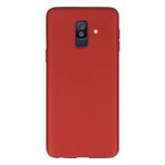 Tekno Grup Samsung Galaxy A6 Plus Mat Premium Kırmızı Silikon Kılıf