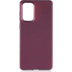 Tekno Grup Samsung Galaxy A73 Kılıf Mat Premium Silikon Kılıf Mürdüm - Bordo
