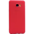 Tekno Grup Samsung Galaxy C5 Pro Mat Premium Kırmızı Silikon Kılıf