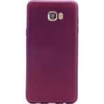 Tekno Grup Samsung Galaxy C7 Mat Premium Bordo Silikon Kılıf