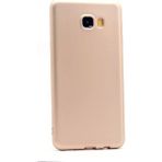 Tekno Grup Samsung Galaxy C7 Mat Premium Gold Silikon Kılıf