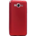 Tekno Grup Samsung Galaxy Grand Prime Mat Premium Bordo Silikon Kılıf