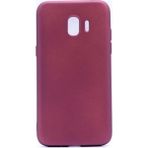 Tekno Grup Samsung Galaxy J7 Mat Premium Bordo Silikon Kılıf