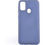 Tekno Grup Samsung Galaxy M31 Mat Premium Cam Ekran Koruyucu Lacivert Silikon Cep Telefonu Kılıf