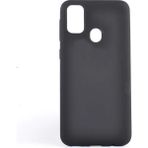 Tekno Grup Samsung Galaxy M31 Mat Premium Cam Ekran Koruyucu Siyah Silikon Cep Telefonu Kılıf