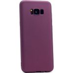 Tekno Grup Samsung Galaxy S8 Mat Premium Bordo Silikon Kılıf