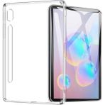 Tekno Grup Samsung Galaxy Tab S7 (T870) Korumalı Lüx Nano Ekran Koruyucu Şeffaf Silikon Cep Telefonu Kılıf