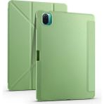 Tekno Grup Xiaomi Mi Pad 5 Kılıf Zore Tri Folding Kalem Bölmeli Standlı Kılıf-Açık Yeşil