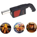 Tekno Hediye Pilli Barbekü Fanı Mangal Ateşleyici El Vantilatörü Kömür Tutuşturucu Bbq Fan - Siyah