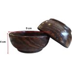 Tekno İstanbul 2 'li Parlak Ahşap Çerezlik (Derinlik: 4 cm Çap: 9 Cm)