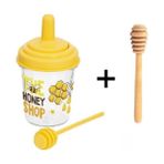 Tekno İstanbul Ahşap Bal Kaşığı + Bal Kavanozu 320 cc