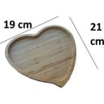 Tekno İstanbul Doğal Bambu Kalpli Çerezlik (19X21CM)