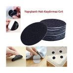 Tekno İstanbul Halı Kilim Kaydırmaz Cırt 10 Set Siyah Renkli Yapışkanlı Hızlı Yapıştırıcı