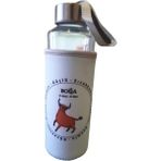 Tekno İstanbul Mavi Boğa Burcu Kılıflı Cam Matara 400ML