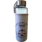 Tekno İstanbul Mavi Terazi Burcu Kılıflı Cam Matara 400ML