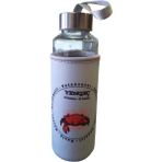 Tekno İstanbul Mavi Yengeç Burcu Kılıflı Cam Matara 400ML