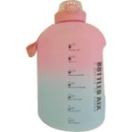 Tekno İstanbul Pembe Mavi Üstü Yazılı Poşetli Plastik Koku Tapmaz Şişe 2.2 Litre