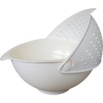 Tekno İstanbul Pratik Süzgeç CK716 (Çap: 24CM) Beyaz Renk