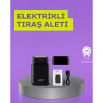 tekno Kart Tasarımlı Şarjlı Tıraş Makinesi | 2 Başlıklı Hassas Kesim 2026