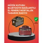 tekno Nostaljik Radyo Görünümlü Bluetooth Hoparlör – FM/AM Yayın, Kablosuz Bağlantı, Şarj