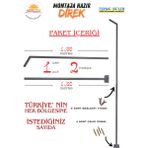 Tekno Solen Antrasit Renkli Solar Sokak Aydınlatma Lamba Direği 3 mt Yükseklikte Pratik Kullanım