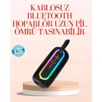 tekno Taşınabilir Bluetooth Hoparlör Kırmızı IP67 Su Geçirmez 2026
