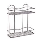 Tekno-tel 2 KATLI BANYO RAFI MAT SİYAH BK012 - Krom