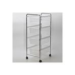 Tekno-Tel 32x43x80 cm Gri Şeffaf 4 Katlı Plastik Çekmeceli Sebzelik