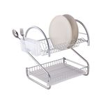 Tekno-tel Dikdörtgen 2 Katlı 44.5x30.6x13.5 cm Modüler Krom Bulaşıklık