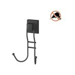 Tekno Tel Ef-236 Yapışkanlı Banyo 2 Li Askı Bornozluk Siyah