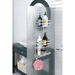 Tekno-Tel LM580 Krom Üç Katlı Duşakabin Rafı