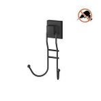 Tekno-Tel Tekno Tel Ef-236 Yapışkanlı Banyo 2 Li Askı Bornozluk Siyah