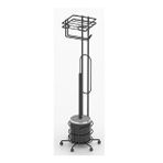 Tekno-Tel Tekno Tel Mg-096 Ayaklı Yedekli Wc Kağıtlık + Klozet Fırçalık Siyah