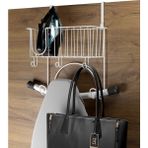 Tekno-tel Teknotel Beyaz Kapı Arkası Ütü Masası ve Ütü Askısı Organizeri MG112, Düz Beyaz MG112enleyici Raf 33x15 cm