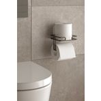 Tekno-tel Teknotel Yapışkanlı Yedekli Tuvalet Kağıtlık WC Kağıt Askısı Mat Siyah ST175